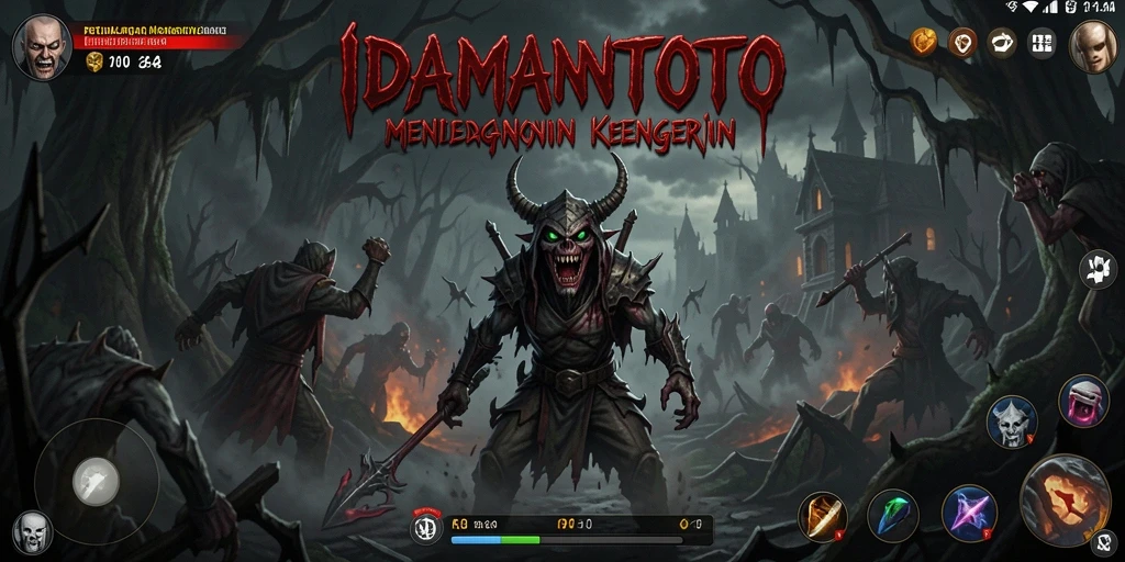 Screenshot gameplay menampilkan suasana mencekam dalam game IDAMANTOTO.