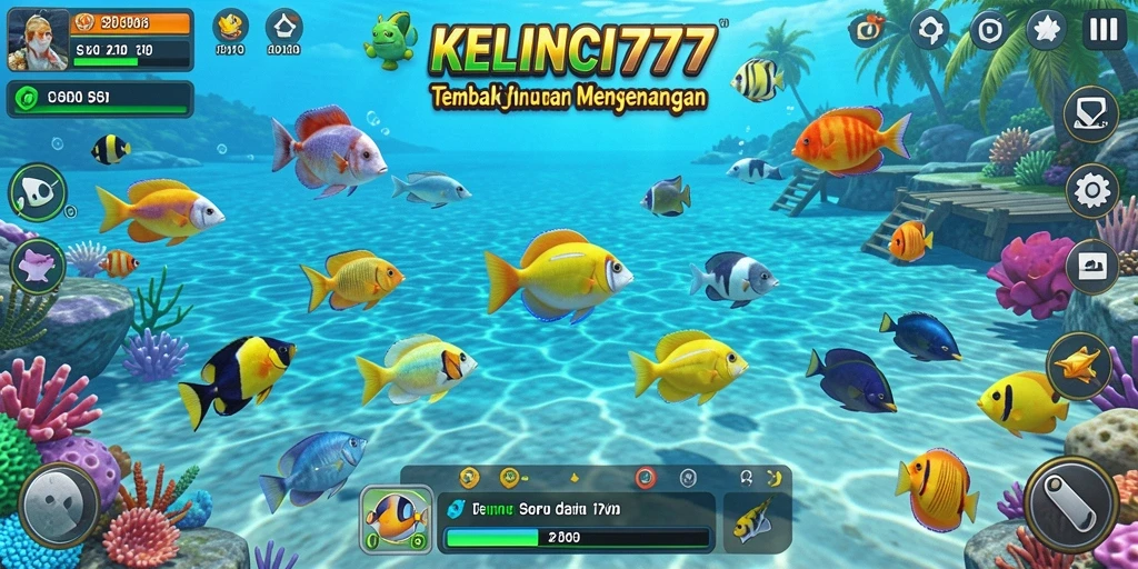 Screenshot gameplay KELINCI777 yang menarik saat menembak ikan.